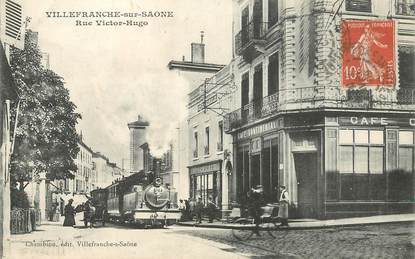 CPA FRANCE 69 "Villefranche, rue Victor Hugo" /  TRAMWAY