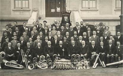  CARTE PHOTO  FRANCE 69 "Villefranche"  / FANFARE