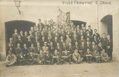  CARTE PHOTO  FRANCE 69 "Villefranche"  / 1918