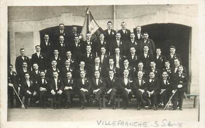  CARTE PHOTO  FRANCE 69 "Villefranche"  / 1930