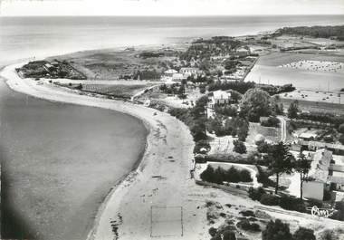 / CPSM FRANCE 85 "Saint Vincent sur Jard, la plage et la pointe de Bel Esbat"