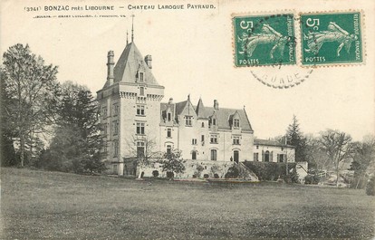 CPA FRANCE 33 "Bonzac près Libourne, Chateau Laroque Payraud"
