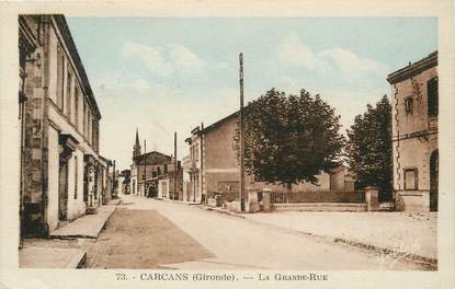 CPA FRANCE 33 "Carcans, la grande rue"