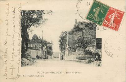 CPA FRANCE 33 "Bourg sur Gironde, Porte de Blaye"