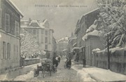 01 Ain / CPA FRANCE 01 "Oyonnax, la grande rue en hiver"