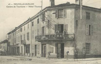 / CPA FRANCE 01 "Neuville sur Ain, centre de tourisme, hôtel Thomas"