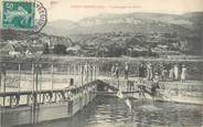 01 Ain / CPA FRANCE 01 "Sault Brénaz, le plongeon au canal"