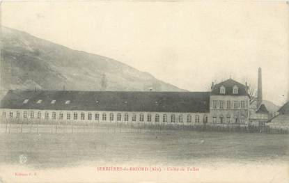 / CPA FRANCE 01 "Serrières de Briord, usine des Tulles"