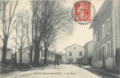 / CPA FRANCE 01 "Saint Jean de Niost, la place"