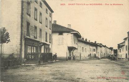 / CPA FRANCE 01 "Saint Trivier sur Moignans, rue de Montmerle"