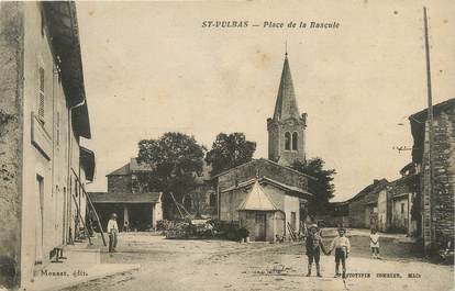 / CPA FRANCE 01 "Saint Vulbas, place de la bascule"