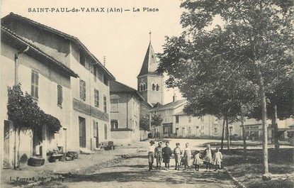 / CPA FRANCE 01 "Saint Paul de Varax, la place"