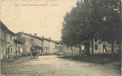 / CPA FRANCE 01 "Saint André de Corcy, la place"