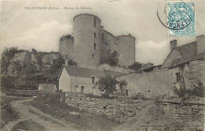 CPA FRANCE 36 "Villentrois, ruines du chateau"