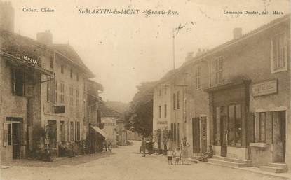 / CPA FRANCE 01 "Saint Martin du Mont, grande rue"