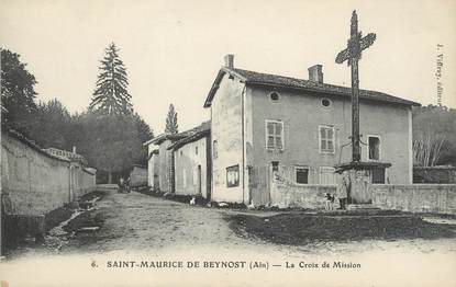/ CPA FRANCE 01 "Saint Maurice de Beynost, la croix de Mission"