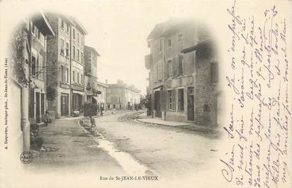 / CPA FRANCE 01 "Rue de Saint Jean le Vieux"