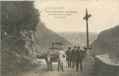 / CPA FRANCE 01 "Saint Rambert en Bugey, route du Mont Griffon, le calvaire"