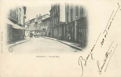 / CPA FRANCE 01 "Thoissey, grande rue"