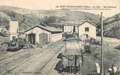 CPA FRANCE 69 "Saint Vincent de Reins, la Gare"