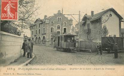 CPA FRANCE 69 "Saint Symphorien sur Coise, quartier de la gare"