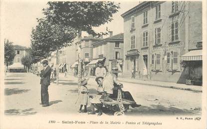 CPA FRANCE 69 "Saint Fons, Place de la Mairie, Postes et Télégraphes"