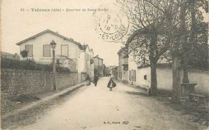 / CPA FRANCE 01 "Trévoux, quartier de Saint Sorlin"