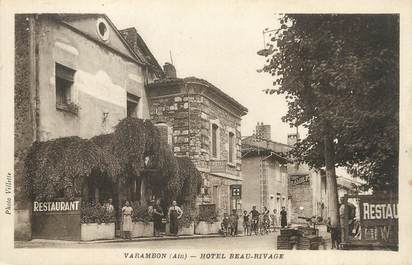 / CPA FRANCE 01 "Varambon, hôtel Beau Rivage"