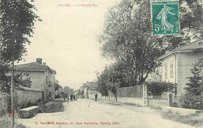 / CPA FRANCE 01 "Villieu, la grande rue"