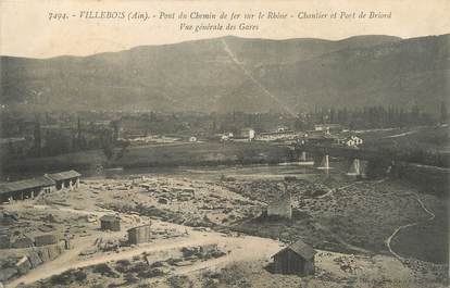 / CPA FRANCE 01 "Villebois, pont du chemin de fer"