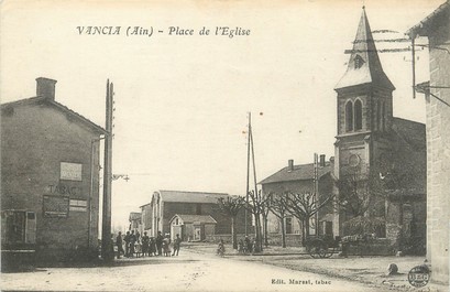 / CPA FRANCE 01 "Vancia, place de l'église"