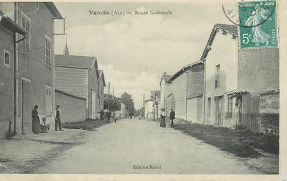 / CPA FRANCE 01 "Vancia, route Nationale"