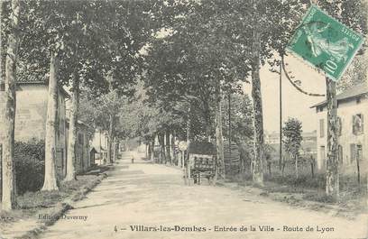 / CPA FRANCE 01 "Villars les Dombes, entrée de la ville"