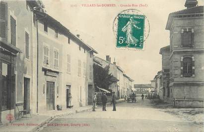 / CPA FRANCE 01 "Villars les Dombes, grande rue"