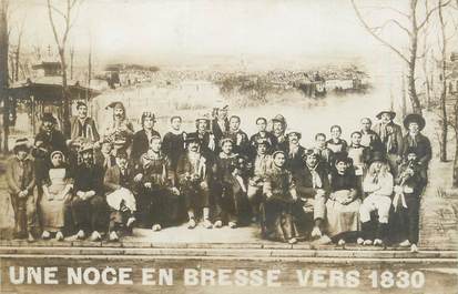 / CPA FRANCE 01 "Une noce en Bresse vers 1830" / FOLKLORE