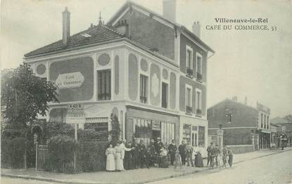 / CPA FRANCE 94 "Villeneuve le roi, café du commerce"