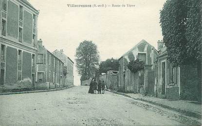 / CPA FRANCE 94 "Villecresnes, route de Yerre"