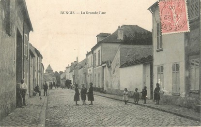 / CPA FRANCE 94 "Rungis, la grande rue"