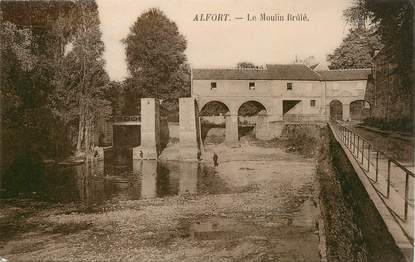 / CPA FRANCE 94 "Alfort, le moulin brûlé"