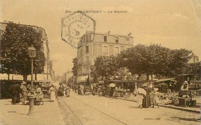 / CPA FRANCE 94 "Champigny, le marché"