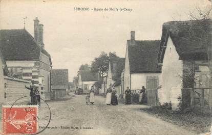 CPA  FRANCE 10 "Semoine, route de Mailly le Camp"