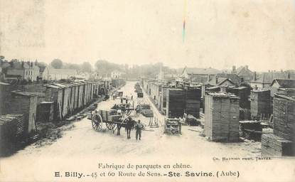 CPA  FRANCE 10 "Sainte Savine, Fabrique de parquets en chêne"