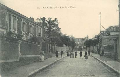 / CPA FRANCE 94 "Champigny, rue de la poste"