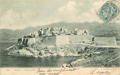 CPA FRANCE 20 "Corse, Calvi, Haute ville"