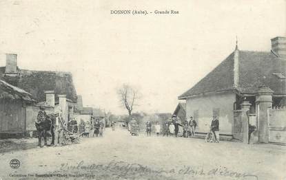 CPA  FRANCE 10 "Dosnon, la grande  rue"