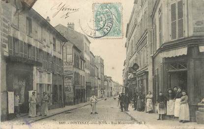 / CPA FRANCE 94 "Fontenay sous Bois, rue Mauconseil"