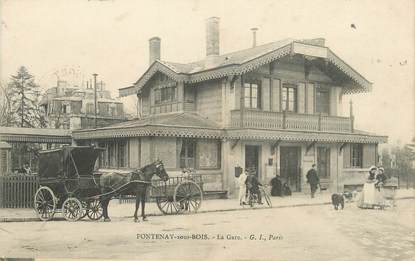 / CPA FRANCE 94 "Fontenay sous Bois, la gare "