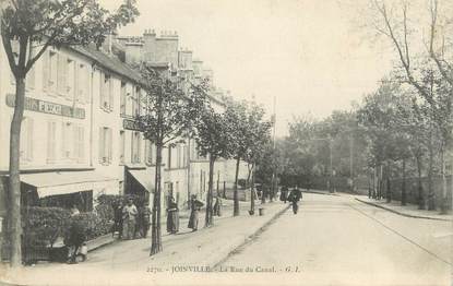 / CPA FRANCE 94 "Joinville, la rue du Canal"