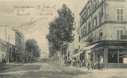 / CPA FRANCE 94 "Ivry sur Seine, rue de Paris"