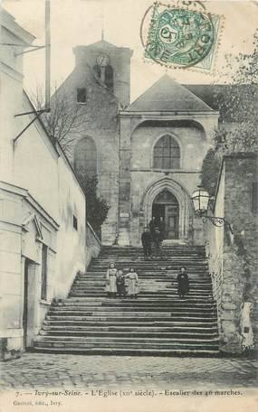 / CPA FRANCE 94 "Ivry sur Seine, escalier des 46 marches"